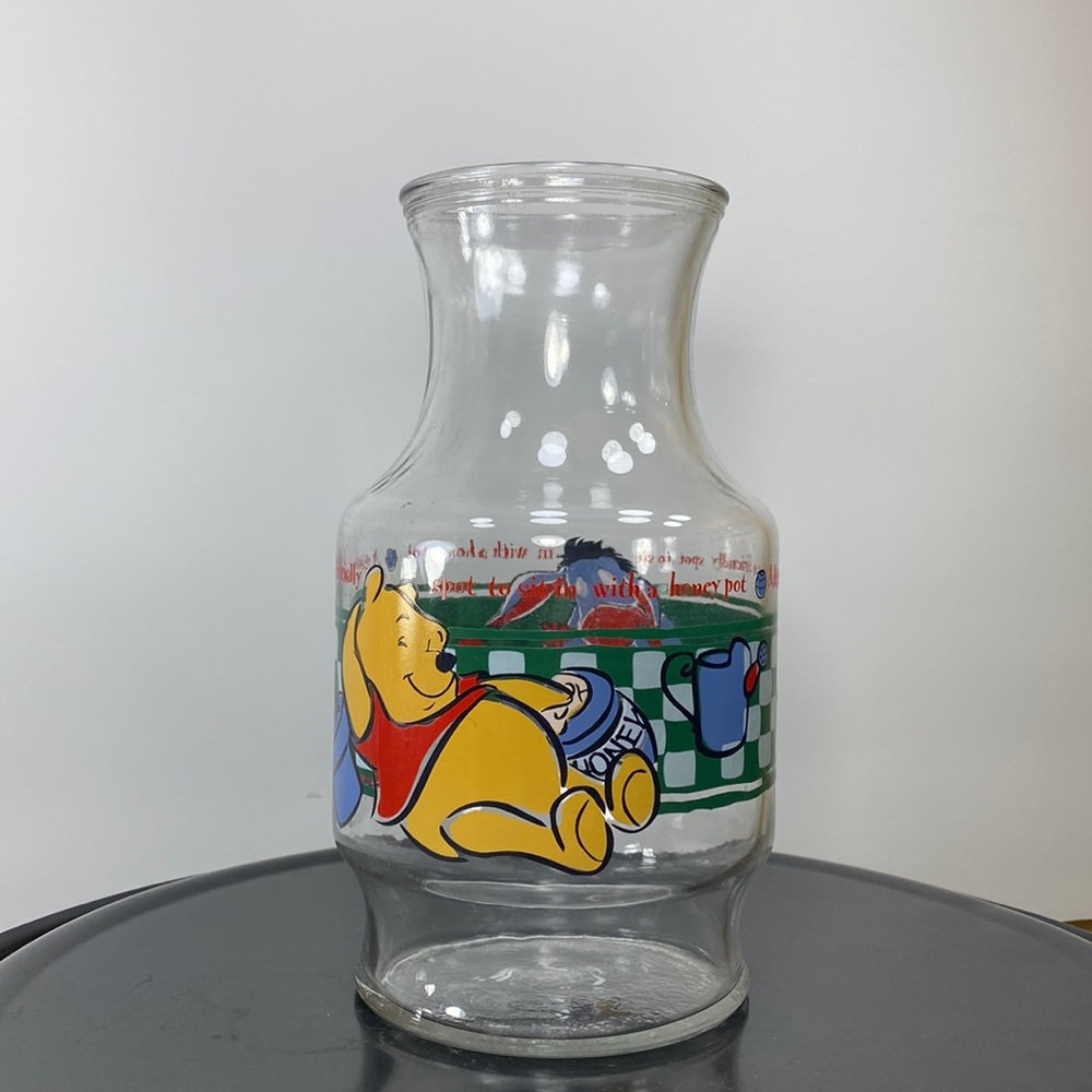 Disney Winnie the Pooh Juice/Milk Glass Decanter